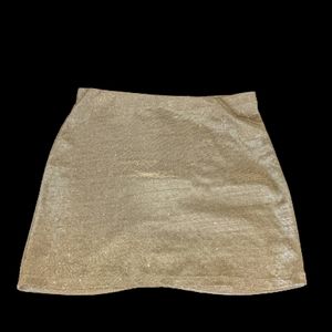 🆓GWP Last chance! Wild Fable Mini Skirt Silver Sparkle Size Medium